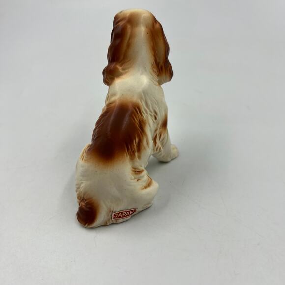 Vintage Cocker Cavalier Spaniel Made In Japan Bone China Figurine GLUED LEG - Picture 2 of 9